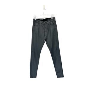 AG Adriano Goldschmied The Farrah High-Rise Coated Skinny Ankle Jeans Size 27